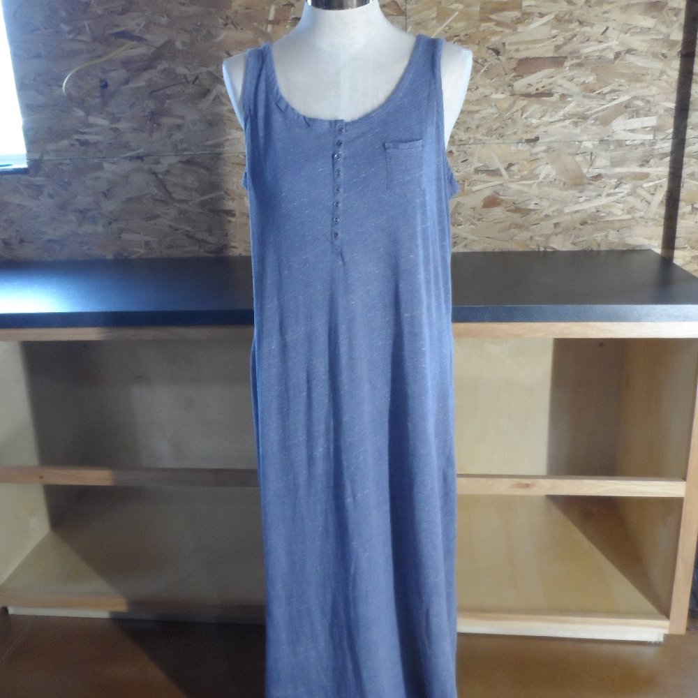 RuffHewn Blue/White Maxi Dress - Size 2X